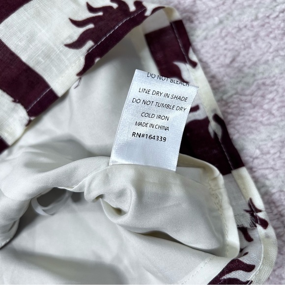 NWT Petal & Pup Cream and Brown Checkered Sun Pattern Halter Top Size Small - Picture 6 of 11